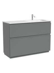 Тумба под раковину Sancos Folk Floor FL120FRES 1190х445х850 напольная, правая, 2 ящика, Ergraut soft
