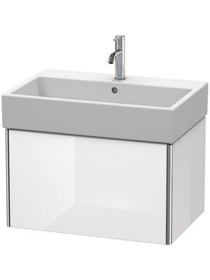 Тумба под раковину Duravit XSquare 684х397х460 подвесная, 1 ящик, белый глянец XS409402222