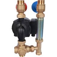 Насосная группа STOUT с термостат. смесит.клапаном 3/4" Grundfos UPSO 15-65 130, SDG-0002-002002