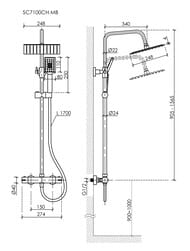 ������� ������� SANCOS KANEDO SC7100CH c �����������, �������/������ ���, ����