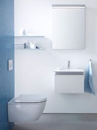 Унитаз подвесной DURAVIT DARLING NEW 365х540х290 горизонтальный выпуск, крепление 2545090000