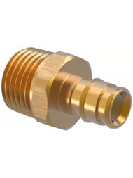 Соединитель Uponor Q&E с наружной резьбой 16-3/4" HP, латунь 1023004