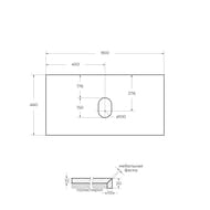 ���������� BelBagno (900�460�20) ������������, ��� ���. ��� ����., Marmo Grigio Lucido KEP-90-MGL-W0