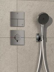Смеситель Hansgrohe ShowerSelect Comfort E 15574000 термостат, внешняя часть, хром — миниатюра 4