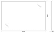 ������� BelBagno (1200x20x800) � ����������� ���� SPC-AL-1200-800