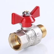 Кран шаровый 1"ВН VALTEC BASE красная бабочка VT.218.N.06