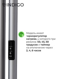 Полотенцесушитель Indigo Style 3 1200х130 (скрыт.монт, универ. подкл.) графит металлик LSE120-13GFM — изображение 5