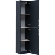 Пенал Aquanet Алвита 35 (350х1576х309) универсальный, подвесной, 2 дверцы, антрацит 277559
