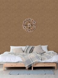 Обои виниловые на флизелине Grandeco Muse MU 3005 (0,53х10,05) геометрия, коричневые (рул.)