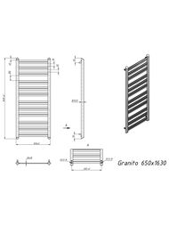 GROTA GRANITO ����������������� "�������" ������� 650x1630 �������, ����/���.�����. 1/2"
