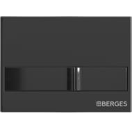 BERGES комплект инсталляция NOVUM, клавиша L6 черный глянец, унитаз Strati Rimless, сиденье 042454