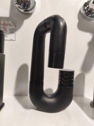 Уценка! Смеситель для умывальника IDDIS Twist TWIBLBTi01, подвижный излив, Push Control, черный
