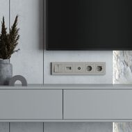 Рамка на 5 постов Werkel Slab (дымчатый софт) W0052917