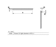 �������������� ��������� LAUFEN Frame25 4.4751.1.900.007.1 (1000�25�25) ��������������, LED4000, ����