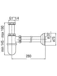 ����� NOBILI ��� �����������, ��� �������, G1 1/4" � 32, ���� AV00103/2CR