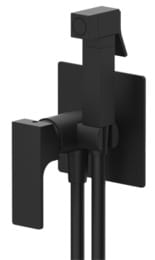 Гигиенический душ со смесителем Remer Absolute AU65NO, черный матовый — миниатюра 1