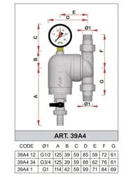 ������ FAR 3/4" �P � ����������, 300���, max: 95 �C, � ���.�����������, 25 ���,   FA 39A4 34