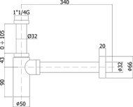 ����� Paffoni Minimal ZACC240NO ������� � ������������, ������ �������