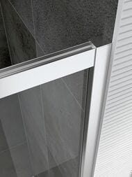 Душевое ограждение ABBER Schwarzer Diamant AG30150H-S85-S85 (1500х850x1950) П-обр., прозрачное/хром — изображение 6