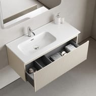 Тумба подвесная SANCOS Snob R 1.0 995х445х406, 1 ящик, доводчик, Beige Soft ,SNR1.0100LCE