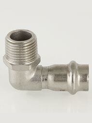 Отвод пресс VALTEC 35х1"Н, 90° нерж. сталь, VTi.953.I.003506