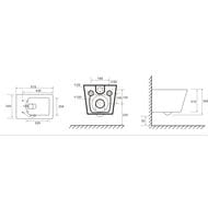 ������ ��������� TECEspring S 340�350�515 ������������, � ��������, Tornado flush, ����� 9700996