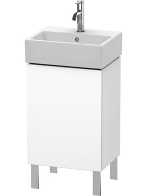 Тумба под раковину Duravit L-Cube 434х593х341 напольная, петли слева, белый матовый LC6750L1818