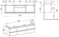 ����� ��� ���������� Laufen CASE for Palace 4.0135.2.075.463.1 (1495�375�465) ���������, 2 ��.,2 ��.,���.�������