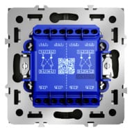 Перекрестный переключатель встраиваемый Voltum S70 двухклавишный 10АVLS020505