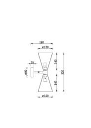 ��������� ���������� Maytoni Vesper (������) MOD108WL-02WG, IP20, E14�8, ������