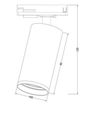 �������� ���������� Maytoni FOCUS S (����� ��) TR020-1-GU10-W Unity GU10 10��, IP20, �����