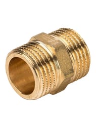 Ниппель STOUT 1/2"НН, латунь,  SFT-0003-001212