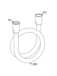 ����� ��� ���� Kludi Suparaflex 1600��, �������, ����: ������ ������� 61072N0-00