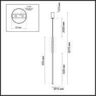 Подвесной светильник Odeon Light Monella 6639/12L, бронза