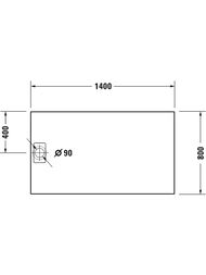 ������� ������ Duravit Stonetto (1400�800) ���������� � ������������, �������� 720217680000000