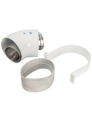 Отвод коаксиальный STOUT 45° DN60/100, п/м уплотнения и хомут в компл, SCA-6010-000045