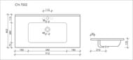 �������� ��������� Ceramicanova Element 910�465�180 �������, ���. ��� ���������, ����� CN7002