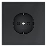 Розетка со шторками Voltum S70 VLS040207, графит