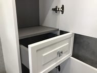 Шкаф-колонна COMFORTY Феррара-40 (410х1620х340) подвесной, белый глянец 00004148010