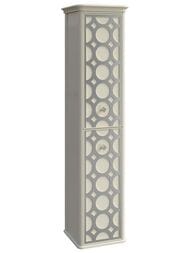 Пенал Caprigo Каприс bianco antico/silver 354х1499х318 подвесной правый 25050R-011/silver