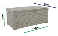 Сундук TOOMAX FLORIDA (60x148х72), 550л, коричневый