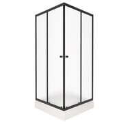 Душевой уголок Triton Вента БВ (90х90) низкий поддон, стекло 4 мм матовое/профиль черный DK369