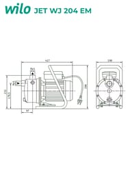 ����� ������������� WILO JET WJ 204 EM, ��� ����������������� 4144401