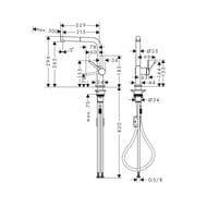 ��������� Hansgrohe Talis M54 ��� ����� 270 �������� �����, 1jet, ������ ���� ���. 72808340