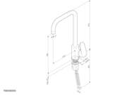 Смеситель AM.PM Like для кухни F8006011 с высоким изливом, сатин — изображение 10