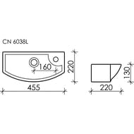 �������� ��������� Ceramicanova Element 455�220�130 ���� �����, ���. ��� ���������, ����� CN6038L