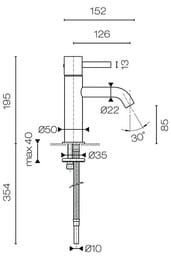��������� ��� �������� Fantini Fukasawa �������������, ����� 12,6��, ���� 2702A704WF