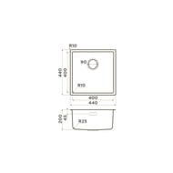 Мойка Omoikiri TADZAVA 44-U/I ULTRA LG (440х440х200) универсальный монтаж, нерж.сталь 4993264