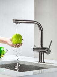 Смеситель для кухни Aquatek Европа AQ1385BGM однозахв., изл. 285мм, с кан. д/фильтр. воды, ст. оруж — миниатюра 2
