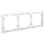 Рамка пластиковая VOLTUM S70 на 3 поста, белый матовый VLTM_VLS100302